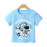 Детская хлопковая тонкая футболка с коротким рукавом, приятная телу цветная летняя одежда