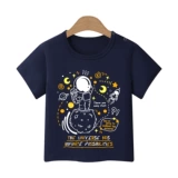 Детская хлопковая тонкая футболка с коротким рукавом, приятная телу цветная летняя одежда