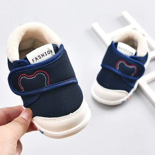 Детские туфли, утепленная детская обувь для девочек для раннего возраста, 1-3 лет, мягкая подошва