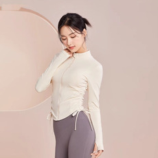 Куртка для йоги 德国瑜伽服外套女粉色春季运动上衣套装修身短款跑步健身服普拉提 OTHER