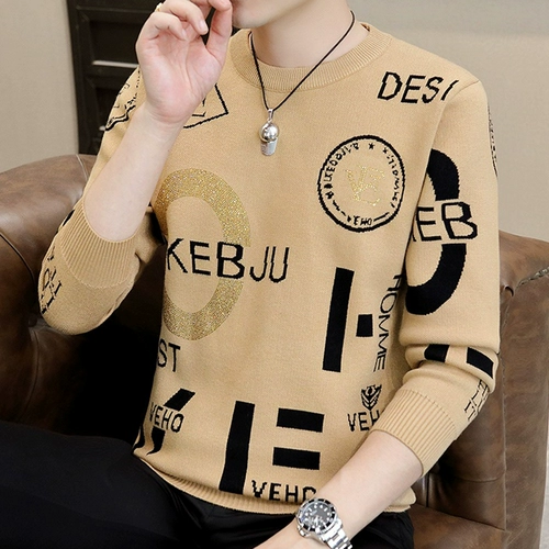 Демисезонный трендовый удерживающий тепло утепленный трикотажный приятный телу свитер, круглый воротник