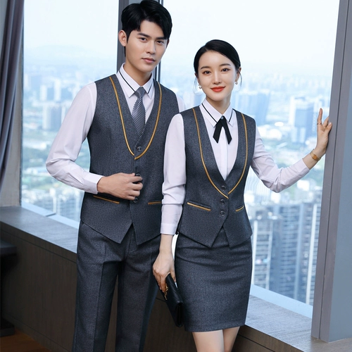 Жилет для работы, комплект для отеля, лонгслив, униформа