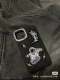 Stussy Trendy Fashionable Denim with Patches & White Stitching Phone Case for iPhone 17, 16, 15, 14, 13 and 12