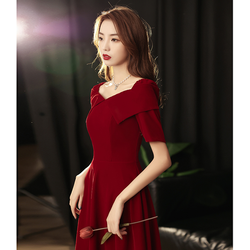  Gxwp144 wine red long model+L   + $3.15 