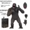 NECA Năng Lượng Phản Lực Hạt Nhân Phiên Bản Godzilla Guren Phiên Bản Điện Ảnh 2019 Vua Của Quái Vật Hành Động Hình Đồ Chơi mô hình giấy Chế độ tĩnh