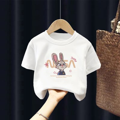 A类纯棉女童短袖t恤女夏季2026新款洋气儿童半袖中大童女孩上衣