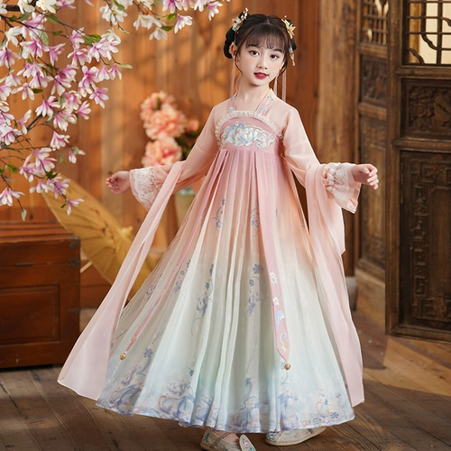 Ханьфу, осенняя детская юбка для принцессы, осеннее, китайский стиль, коллекция 2023