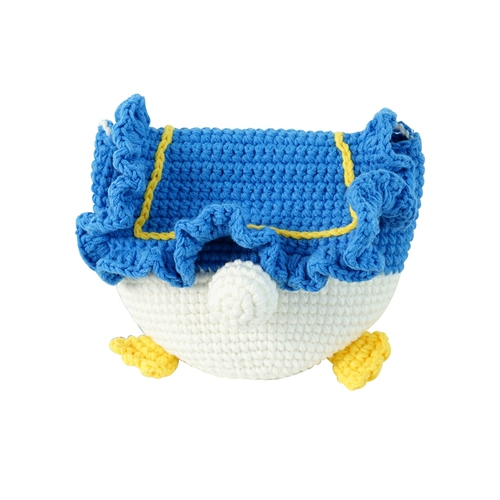 菲菲姐家 Вязаная сумка ручной работы, набор материалов, мультяшная кукла, сумка через плечо, «сделай сам»