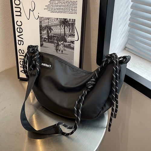 Нейлоновая вместительная и большая сумка через плечо для отдыха, сумка на одно плечо, коллекция 2022, в западном стиле