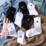 Tide, мужские демисезонные хлопковые дезодорированные белые спортивные носки, средней длины, впитывают пот и запах, высокая талия