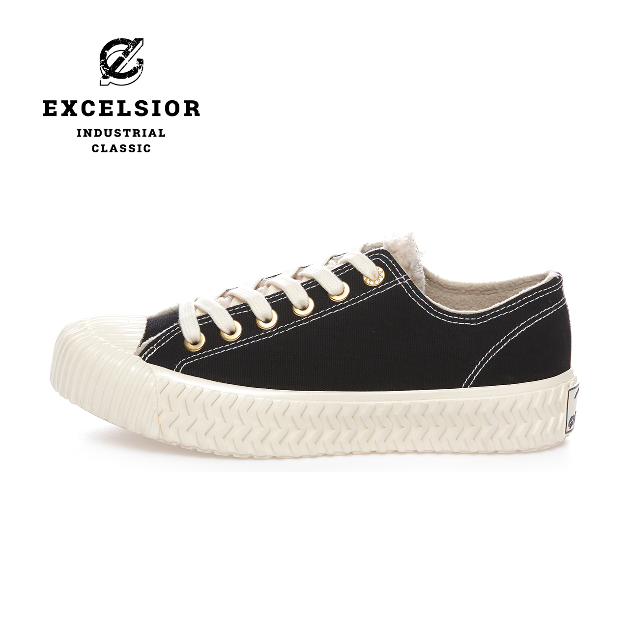 excelsior饼干鞋 加绒女鞋运动休闲鞋男低帮板鞋增高厚底帆布鞋