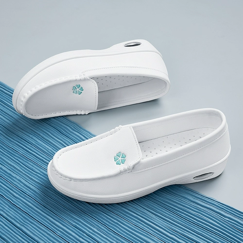 Дышащая униформа медсестры, нескользящий кушон, рабочая белая обувь на платформе, мягкая подошва, против усталых ног