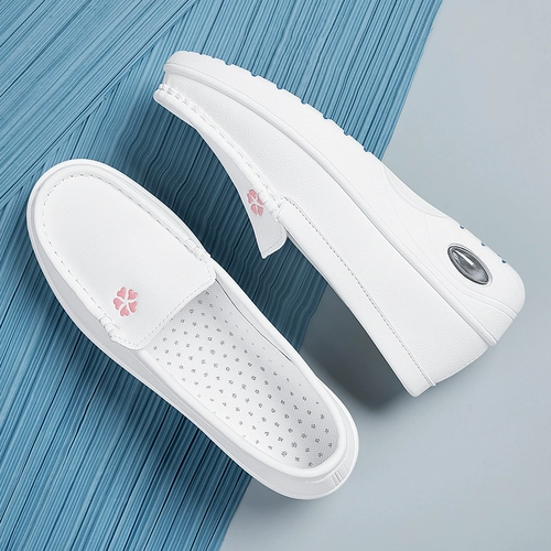 Дышащая униформа медсестры, нескользящий кушон, рабочая белая обувь на платформе, мягкая подошва, против усталых ног