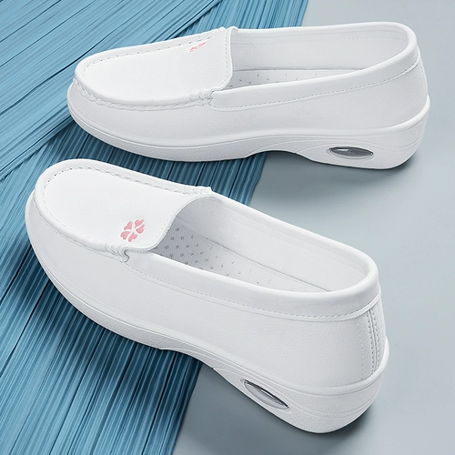 Дышащая униформа медсестры, нескользящий кушон, рабочая белая обувь на платформе, мягкая подошва, против усталых ног