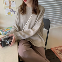 Демисезонный свитер, японская куртка, трикотажный жакет, коллекция 2022, длинный рукав, с рукавом