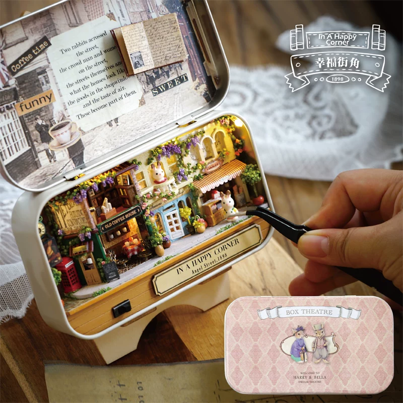 Хижина, маленький конструктор, волшебный дом, игрушка, дом-стиль DIY, подарок на день рождения