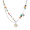 Ожерелье с смайликом из цветных бусин (50 + 5cm удлинитель)
