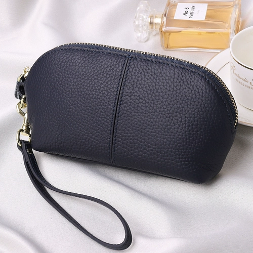 真皮女士零钱包长款2022新款时尚简约妈妈小包包大容量手机手拿包