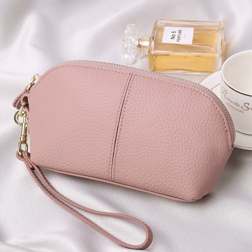 真皮女士零钱包长款2022新款时尚简约妈妈小包包大容量手机手拿包