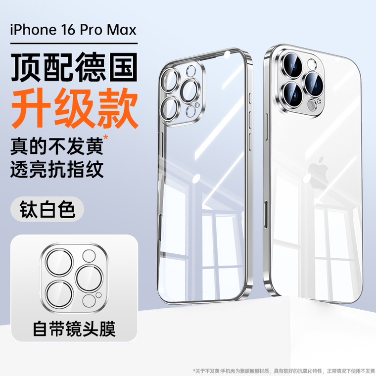 16, 16 Pro, 16 Plus, 16 Pro Max – Transparent Clear Silicone iPhone Case