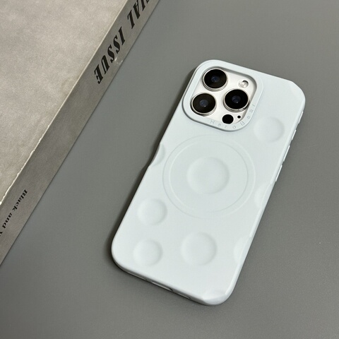 HeroBear Dark Red Grey Meteorite Patterned 3D Bumpy iPhone Case