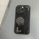Trendy Chrome Hearts Black Leather Cross Pattern Phone Case for iPhone 17, 16, 15, 14, 13 and 12