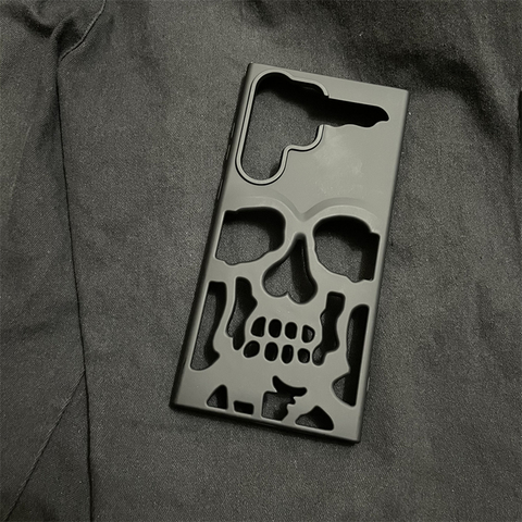 Punk Hollow Skeleton Matte Heat Dissipation S24, S24 Plus, S24 Ultra, S23, S23 Plus, S23 Ultra Samsung Phone Case