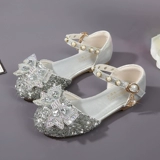 Наряд маленькой принцессы, обувь, детские летние сандалии с бантиком, мягкая подошва