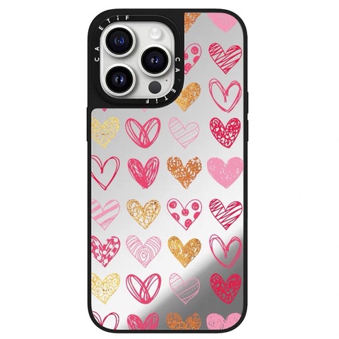 Girls Kind Hearts Illustration Plus/Pro/Max – 16, 15, 14, 13, 12 iPhone Case