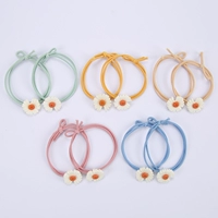 008 Белая ромашка веревка для волос 10