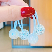 002 Синие взрывные бусины, пара веревки