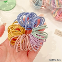 004 Светло -цветовые ярко -шелковые круги для волос 50 корней