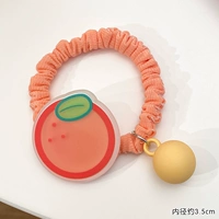 13#Оранжевая веревка для волос