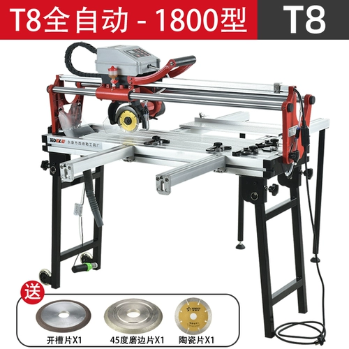Крупная многофункциональная электрическая настольная режущая машина полная автоматическая плитка плитка плитка разрезание 45 градусов.