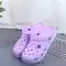 Giày Croc nữ sandal mũi nhọn đế mềm, dép chống trượt cho bà bầu, giày đi biển bong bóng mũi to mùa hè, đế dày 