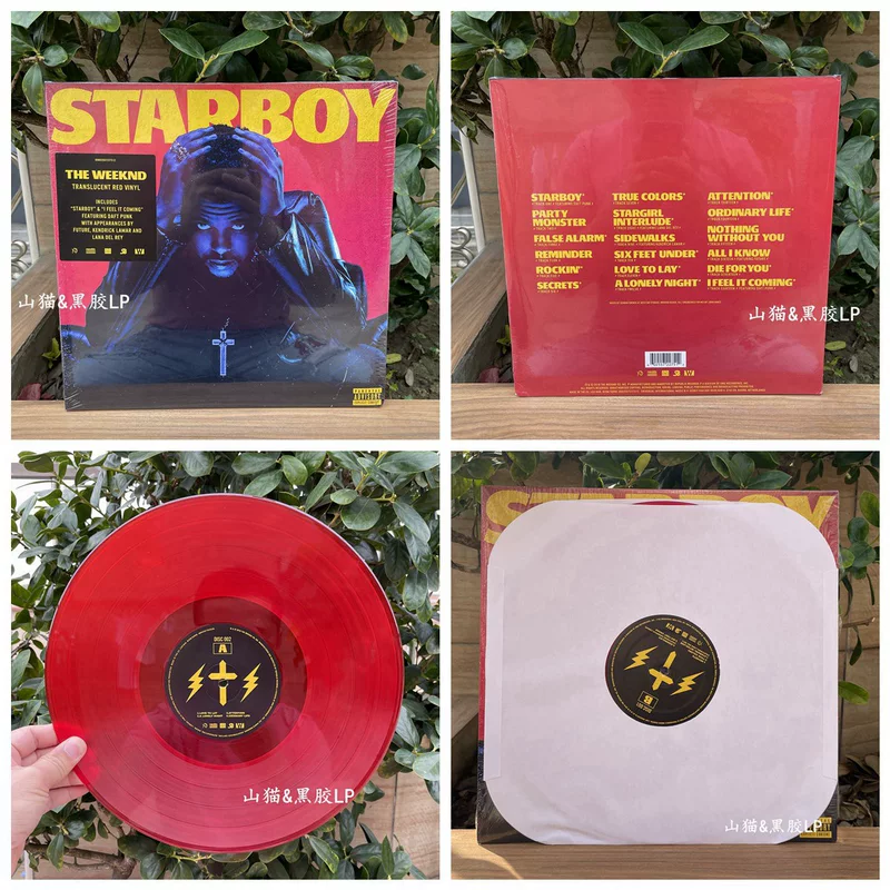 Spot potted The Weeknd Starboy 2LP limited edition red glue strong Gothic style melody