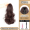 Temperament roll ponytail dark brown 30cm