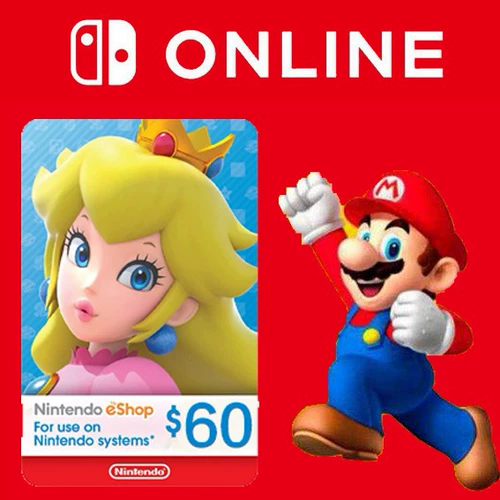 [Автоматическая доставка] Переключить Nintendo NS US 60 долларов баллов.