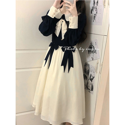 taobao agent Elegant white jacket, dress, autumn set, Lolita style