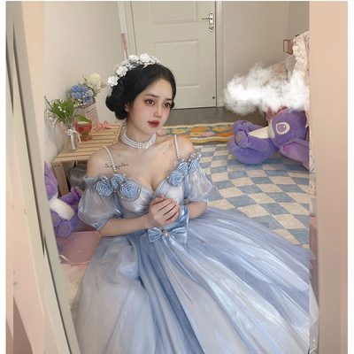 taobao agent Christmas dress, small princess costume, gradient, Lolita style
