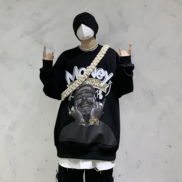 Tide, свитшот, парная одежда для влюбленных, куртка, европейский стиль, оверсайз