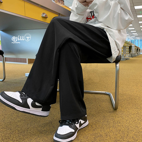 Штаны, пиджак классического кроя, в американском стиле, изысканный стиль, свободный прямой крой