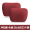 High end punching style -2 sets of headrest volcano red