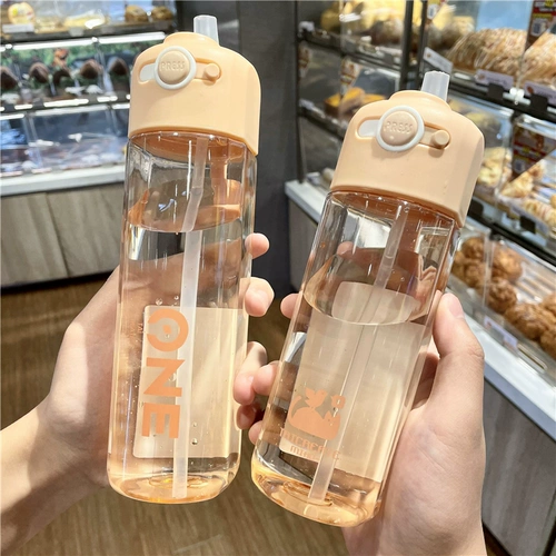 Высококачественный милый летний портативный стакан со стаканом для школьников, популярно в интернете, простой и элегантный дизайн, 2020