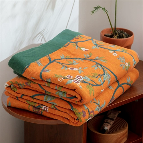 Расширенное хлопковое марлевое полотенце, летнее прохладное одеяло, тонкая простыня