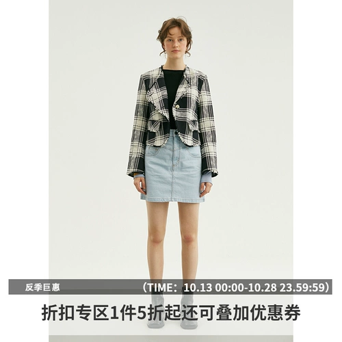 Весенняя оригинальная дизайнерская куртка, тренд сезона, в стиле Шанель