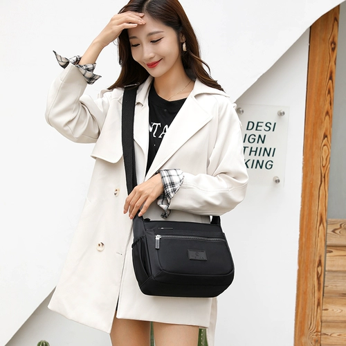 Вместительная и большая сумка на одно плечо, нейлоновый летний шоппер, трехслойная вуаль, ткань оксфорд