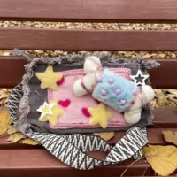 Серая костяная сумка