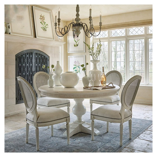 Сельский стульчик для кормления из натурального дерева, мебель, ретро вилла, в американском стиле, французский стиль