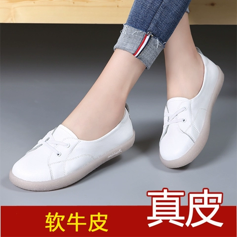 Дышащие кожаные комфортные туфли для матери, 2022, из натуральной кожи, мягкая подошва